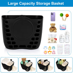 Accmor stroller universal-fit basket fits most brands for versatile travel.