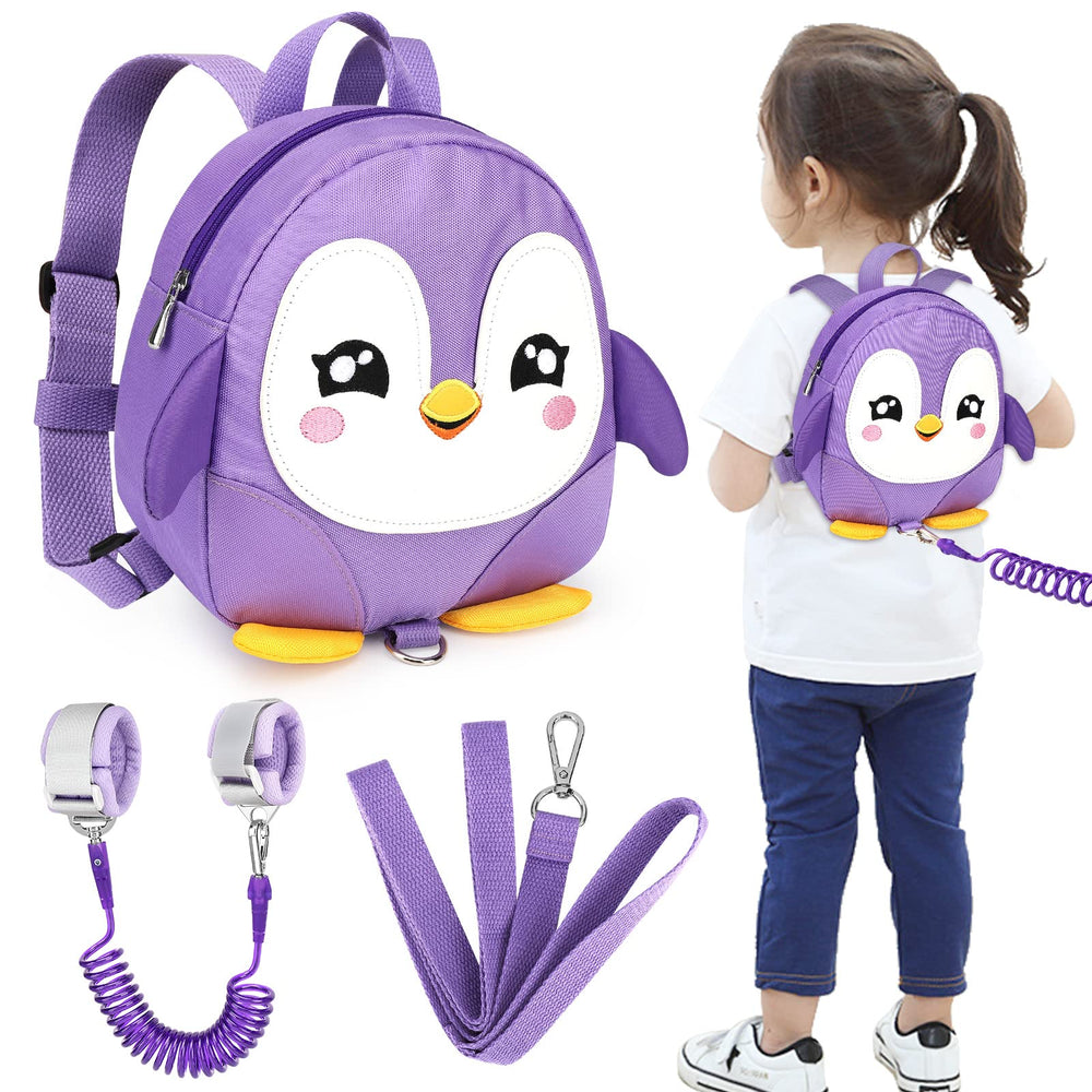 Accmor toddler harness backpack penguin-pattern for secure, adorable day trips.
