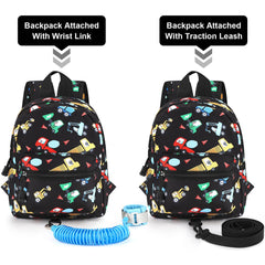 Accmor toddler harness backpack with wrist link helps keep kids nearby during trips