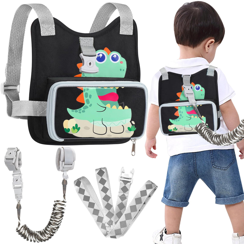 Accmor toddler harness with foldable backpack leash keeps children close and comfortable on crowded days.
