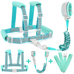 Accmor toddler harness leash close-up shows soft-breathable-materials for comfort.