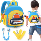 Accmor toddler leash backpack excavator front view supports safe, easy packing for outings.