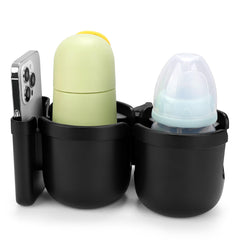 Accmor universal cup holder mounted on a bike handle demonstrates versatile mounting