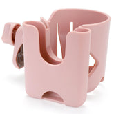 Accmor universal cup holder clip-on for stroller with phone slot keeps drinks secure.