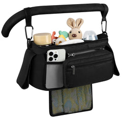 Accmor universal stroller organizer detachable phone bag keeps essentials secure during a family outing.