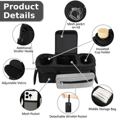 Accmor Universal Stroller Organizer detachable phone pocket for quick access