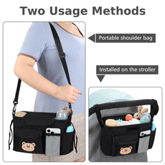 Accmor universal stroller organizer phone pocket keeps your device accessible.