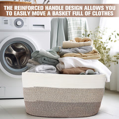 Acellegic blanket storage basket organizing throws in bedroom for cozy home vibe
