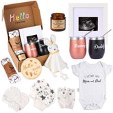 ACLZDXWZ gender reveal gift box cover, premium keepsake presentation for new parents.