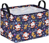 ACMUUNI christmas gift basket storage bin rectangle—festive organization for shelves and closets