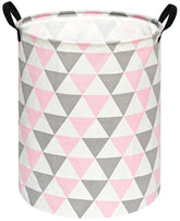ACMUUNI dinosaur laundry hamper front view showing round shape for easy laundry storage