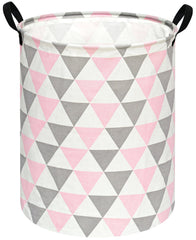 ACMUUNI dinosaur laundry hamper front view showing round shape for easy laundry storage