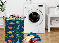 ACMUUNI dinosaur storage hamper organizes toys and books neatly