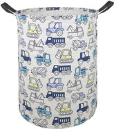 ACMUUNI round laundry hamper with 19.7 inch height for easy laundry transport and organization