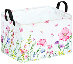 ACMUUNI rectangle storage basket pattern closeup shows playful design for kids rooms and organization