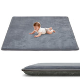 ACOMOPACK 1.3-inch thick baby play mat top view with cushioned surface for tummy time.