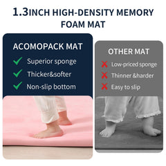 ACOMOPACK pink coral velvet surface texture gentle on skin for safe playtime