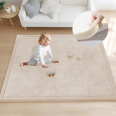ACOMOPACK baby play mat with 1.3-inch memory foam for cushioned play on hard floors