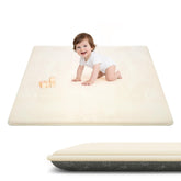 ACOMOPACK play mat foam closeup highlights plush 1.3-inch padding for cushioning during play.