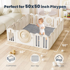 ACOMOPACK 50x50 playpen fit showing secure play area
