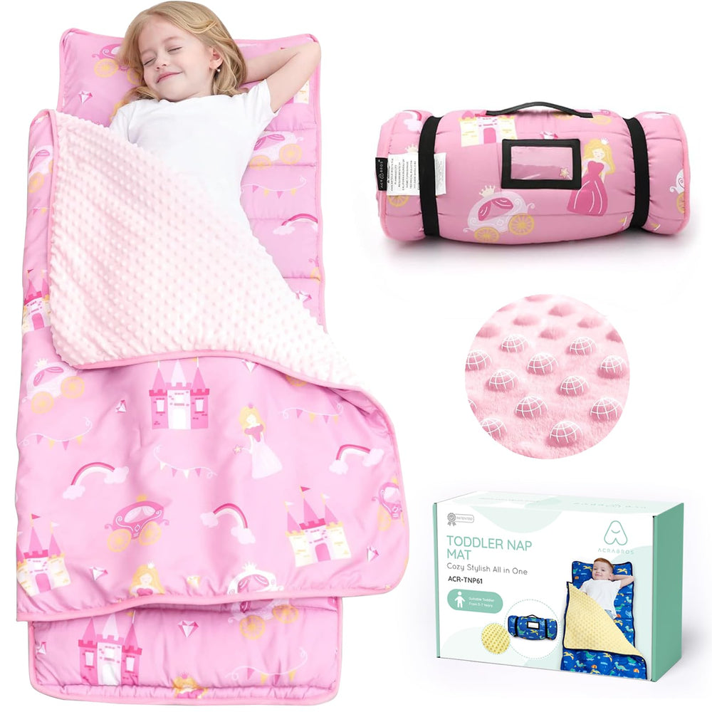 ACRABROS toddler nap mat soft fabric for cozy rest at daycare or home