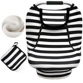 ACRABROS car seat cover shows stretchy fabric for universal fit and quick protection.