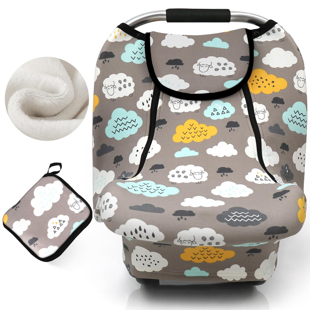 ACRABROS car seat covers for babies stretchable fit improves comfort on the go