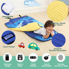 ACRABROS 53x21x2-inch nap mat; extra-large for growing toddlers