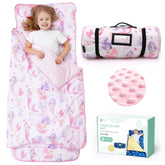 ACRABROS Mermaid nap mat design shows soft fabric and cozy pillow