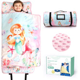 ACRABROS toddler nap mat shell mermaid full view for cozy daycare rest