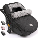 ACRABROS winter-infant-seat-cover keeps baby warm on cold rides