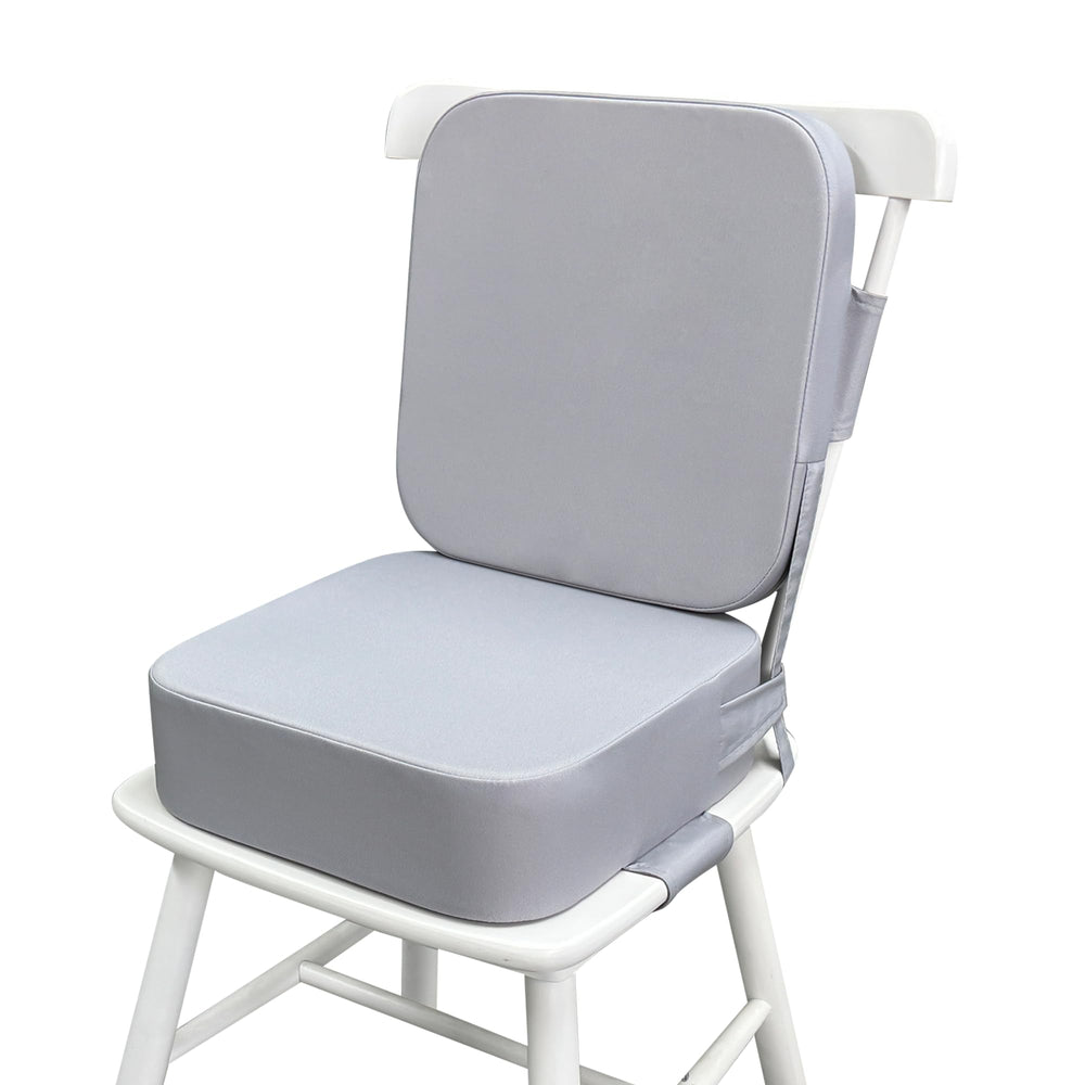 Acxseo toddler booster seat on chair showing backrest supports upright meals.