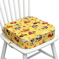 Acxseo toddler booster seat on chair with secure fit for stable self-feeding.
