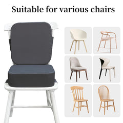 Acxseo booster seat with non-slip bottom stays put on smooth chairs