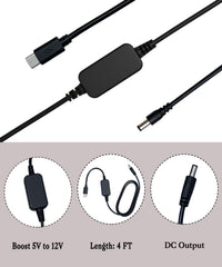 Adabuli four-foot power cable provides flexible placement for dash cams and baby monitors.