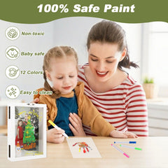 ADAJOEL Wooden frame pine kit durable keepsakes for family memories.