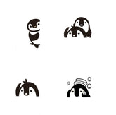 Adam Victor removable switch stickers penguins on wall for kids room decor