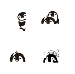 Adam Victor removable switch stickers penguins on wall for kids room decor