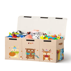 ADEHMDA 120L toy storage box lid open for easy access and clutter-free playrooms.