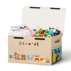 ADEHMDA 80L toy storage box with lid for organized playroom storage.