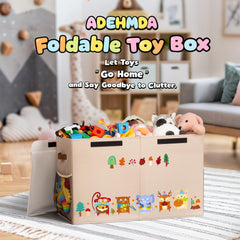 ADEHMDA 80L toy storage box open for quick access to toys and clutter-free room.