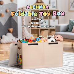 ADEHMDA foldable toy storage box saves space when not in use.