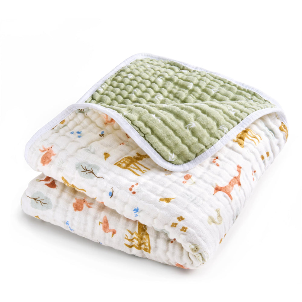 aden-anais Dream Blanket four-layer muslin close-up highlighting baby softness and durability