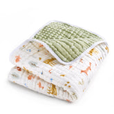 aden-anais Dream Blanket four-layer muslin close-up highlighting baby softness and durability