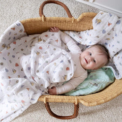 aden + anais Dream Blanket swaddle-ready image showing versatile use for swaddling.