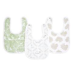 aden + anais Essentials bib folded to show soft muslin cotton for everyday meals