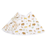 aden + anais burpy bib closeup shows four-layer muslin coverage for spills