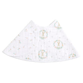 Aden + Anais Essentials burpy bib with wide coverage keeps clothes dry during feeding