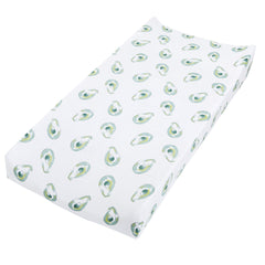 aden + anais essentials changing pad cover avocados close-up highlights breathable muslin for baby comfort
