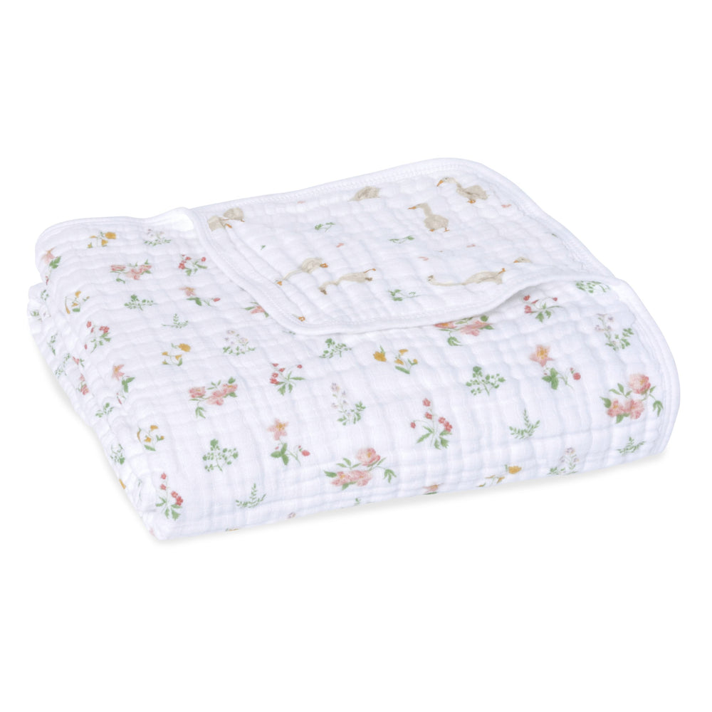aden + anais Essentials Dream Blanket close-up shows breathable muslin texture for baby comfort